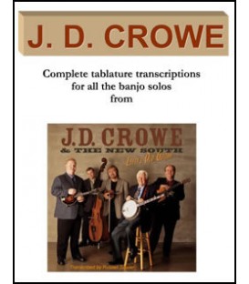 Book - J.D.Crowe Banjo Solos in tablature from the album J.D. Crowe & The New South Lefty's Old Guitar