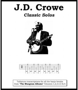 Book - J.D. Crowe Classic Solos  Tablature transcriptions