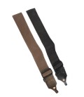 Strap - Banjo Strap with Special Leather Tabs - Black