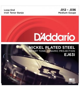 Strings - D'Addario J63i Nickel Plated Steel Irish Tenor  - 12-36