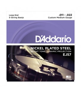 Strings - D'Addario EJ57 Daddario Nickel Plated Steel 5-String Loop End