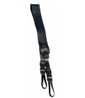 MORGAN MONROE MBS-QR3-BK BANJO STRAP QUICK RELEASE BLACK LEATHER