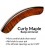 Banjo Armrest - Curly Maple Wood - More Comfortable - Looks Great