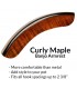 Wood Banjo Armrest - Curly Maple - Looks Great - One Size Fits All