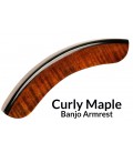 Banjo Armrest - Curly Maple Wood - More Comfortable - Looks Great