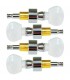 GOLD PLATED Banjo Tuning Pegs - GT Master Banjo Pegs -set of 4 PLUS Gold Plated 5th String Peg