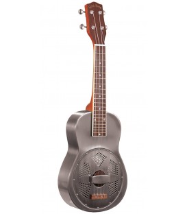 Resouke Concert-Scale Resonator Ukulele (Brushed Metal)