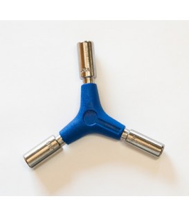 Three way banjo head tightening wrench tool